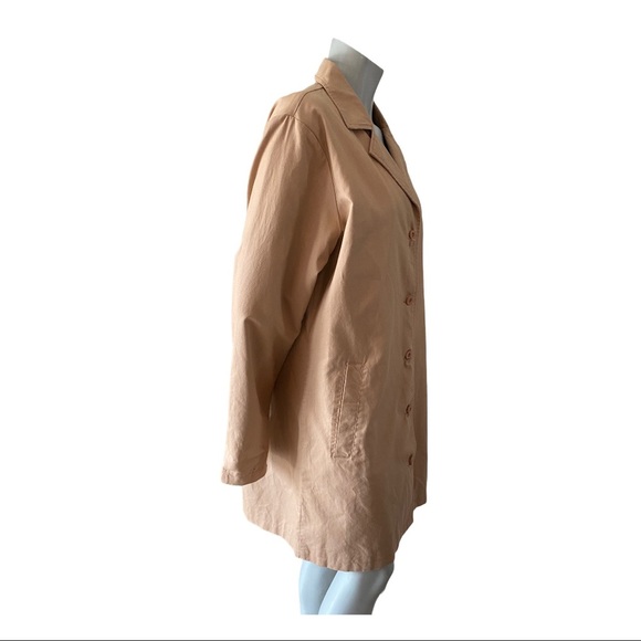 Vans Cali Native Peach Cotton Trench Coat Size XL - Picture 3 of 5